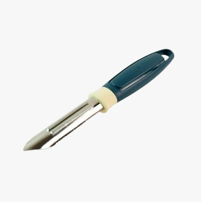 Essentialz Premium Stainless Steel Vegetable and Fruit Peeler with Ergonomic Handle Straight Peeler(Multicolor)