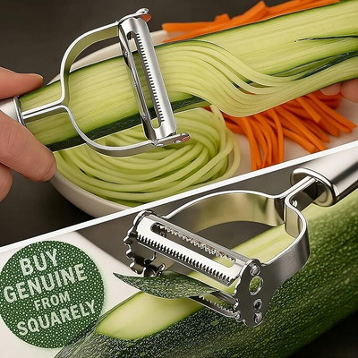 SAREJA 2-in-1 Kitchen peeler Y Shaped Peeler(Silver)