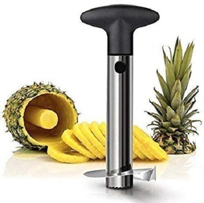 Homevilla Fruit Cutter Heavy Stainless Steel Pineapple Slicer Straight Peeler(Silver)