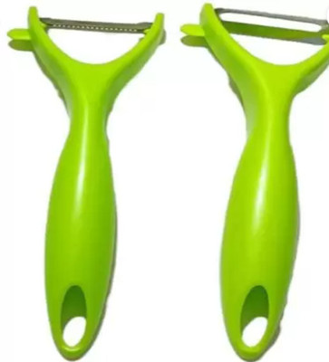 SBE EasyGrip Peeler Peel with Comfort and Ease Y Shaped Peeler Set(Green Pack of 2)