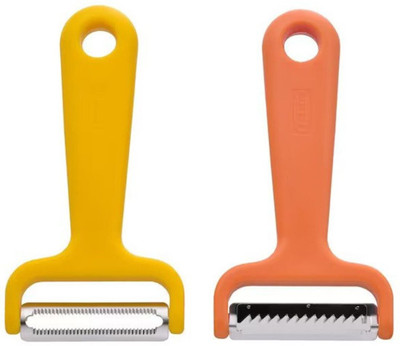 IKEA Digital Shoppy Y Shaped Peeler Set(Orange, Yellow Pack of 2)