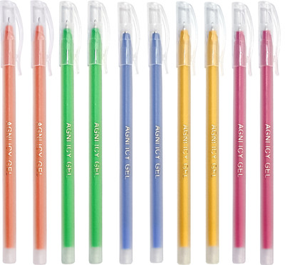 Agni Icy Ball Pen(Pack of 10, Ink Color - Blue)