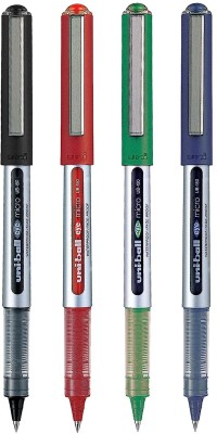 uni-ball Eye UB 150 0.5 mm Roller Pen | Quick Drying Ink, Fast Writing Roller Ball Pen(Pack of 4, Multicolor)