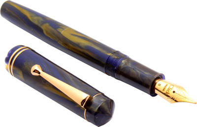 Ledos Click Aristocrat Gold Edition Violet Marble Broad Nib Fountain Pen(Ink Color - converter system)