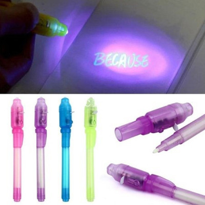 Crazyy Shop Invisible Ink Magic Pen Digital Pen(Pack of 4, Ink Color - Invisible)
