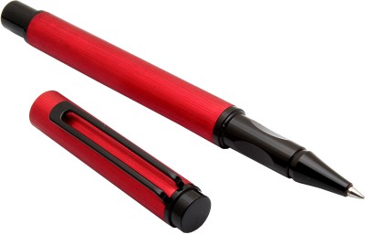 Ledos Yiren Advocate Brushed RED Metal Body With Black Trims Roller Ball Pen(Blue Refill)