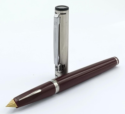 e-Globex World Hero Pen 240 Aerometric Ink Pen, Smooth Writing Pen ideal for Students & Doctors Fountain Pen(Ink Color - Any Color)