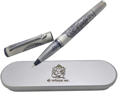 UJJi Shri Ganpati Carved Magnetic Cap Closure Ball Pen(Ink Color - Blue)