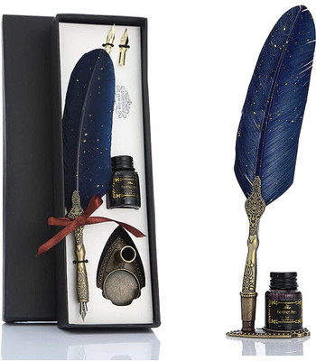 Sergio INK FEATHER PEN BLUE Pen Gift Set(Ink Color - Blue)