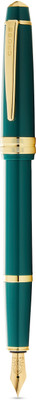 CROSS BAILEY LIGHT POLISHED GREEN RESIN AND GOLD TONE – FINE NIB Fountain Pen(Ink Color - Black)