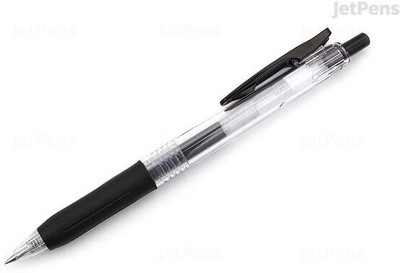ArtStart Zebra Sarasa JJ15-BK 0.5 mm Clip Gel Pen(Pack of 2, Ink Color - Black)