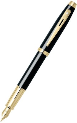 SHEAFFER Gift 100 Gloss Black With Gold Tone Trim (Medium Nib) Fountain Pen(Black)