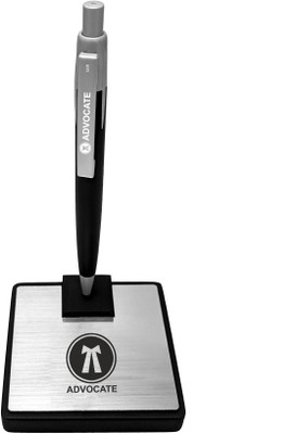 UJJi Advocate Logo Magnetic Stand Pen Table Holder Ball Pen(Ink Color - Blue )