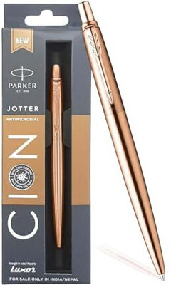 PARKER Jotter Antimicrobial Stainless Steel, Cion Coated Ball Pen(Ink Color - Blue)