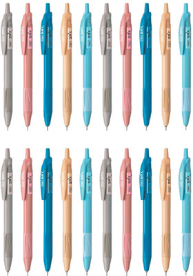 FLAIR SRX Retractable Ball Pen Box | Tip Size 0.7 mm | Smooth Writing Ball Pen(Pack of 2, Ink Color - Blue)