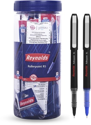 Reynolds R5 Roller Ball Pen(Pack of 10, Ink Color - Blue)