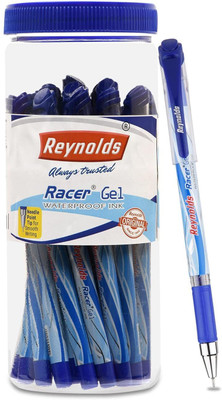 Reynolds Racer Gel Pen(Pack of 20, Ink Color - Blue)