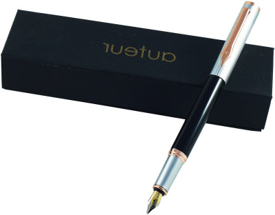 auteur Premium 950 Luxury Black Color Magnetic Cap Metal Body and Rose Gold Clip Fountain Pen(Ink Color - Blue)
