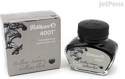 Pelikan Fountain pen ink bottle 30ml Ink Bottle(Ink Color - Brillant Black)
