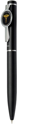 UJJi Doctor Logo Matte Black Metal Ball Pen(Ink Color - Blue)