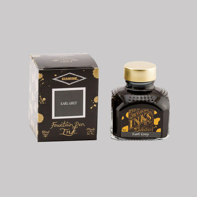 DIAMINE EARL GREY 80 ML Ink Bottle(Ink Color - Grey)