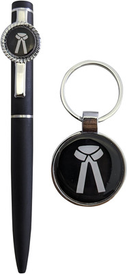 K K CROSI Advocate Pen and Keychain Pen Gift Set(Pack of 2, Ink Color - Blue )
