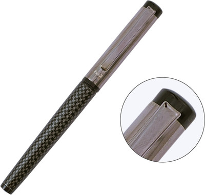 Krink Krink R044 Black & Grey Combination Fitted with Germany Made Refill Roller Ball Pen(Ink Color - Blue)