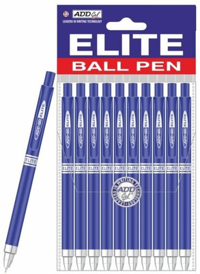 Add Gel ELITE CLICK BALL PEN Ball Pen(Pack of 20, Ink Color - Blue)