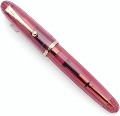 URBAN BOX Classic Design Smooth Writing Pen,Signature and Calligraphy(Transparent Red) Fountain Pen