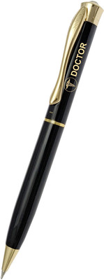 UJJi Doctor Logo Top Stone Brass Body Pen Blue Ink Metal Ball Pen(Ink Color - Blue)