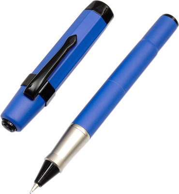 JINHAO Premium Minicooper Blue Metal Body Designer Matte Finish Magnetic Cap Gift Roller Ball Pen(Ink Color - Blue)