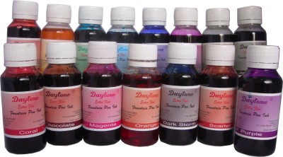 Daytone Extra Fine 60 Ml Set of 15 Colours Ink Bottle(Pack of 15, Multicolor)