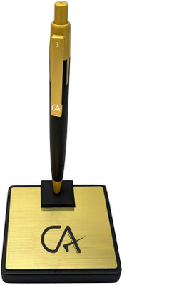 UJJi CA Logo Magnetic Stand Pen Table Holder Ball Pen(Ink Color - Blue )