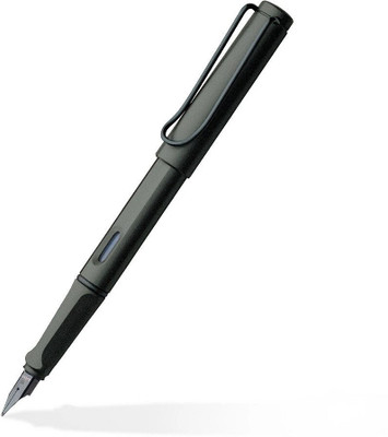 LAMY Safari Medium Nib 17M Charcoal with Ergonomic Grip Fountain Pen(Ink Color - Blue)