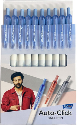 HAUSR HAUSER germany Auto-Click Ball Pen Ball Pen(Pack of 10, Ink Color - Blue)