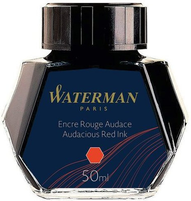 Waterman AUDACIOUS RED – 50ML INK BOTTLE Ink Bottle(Pack of 2, Ink Color - AUDACIOUS RED)