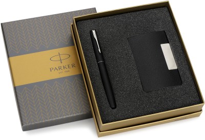 Parker Frontier CT Fountain Pen�with Card Holder(Ink Color - Matte Black)