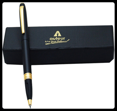 auteur Executive Collection Softy Matte Finish Black Colour With Magnetic Cap & Stylus Roller Ball Pen(Ink Color - Black)