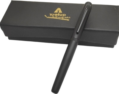 auteur Executive Collection Softy Matte Finish Black Colour With Magnetic Cap Roller Ball Pen(Ink Color - Blue)
