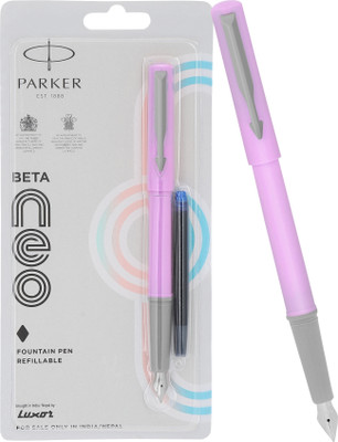 PARKER Beta NEO | Light Purple Body Color | Fountain Pen(Ink Color - Blue)