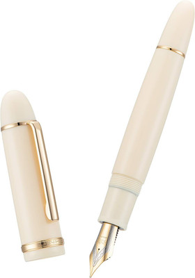 Gold Leaf Jinhao X-159 White With Gold Trim, Big Size Writing Pen Set Of 1 Pcs Fountain Pen(Ink Color - Blue)