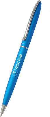 UJJi Doctor Pen Sleek Design Metal Body Sky Blue Color Matte Finish Ball Pen(Ink Color - Blue )