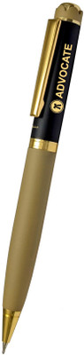 UJJi Advocate Logo engraved Beige Colour and Golden Clip Ball Pen(Ink Color - Blue )