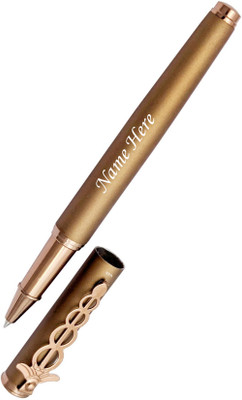 UJJi Doctor Clip Deisgn Pen in Brown Colour with German Refill Roller Ball Pen(Ink Color - Blue )