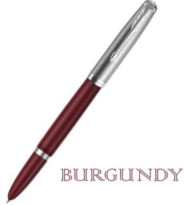PARKER 51 Burgundy Resin CT Fountain Pen – Medium Nib Fountain Pen(Blue)