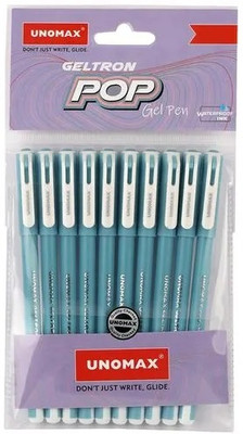 UNOMAX GELTRON POP Gel Pen(Pack of 10, Ink Color - Blue)