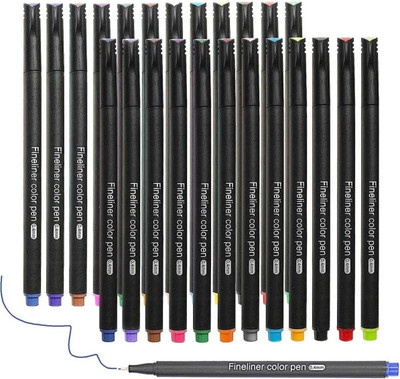 KRAFTMASTERS Pen Fineliner Pen(Ink Color - Multicolor)