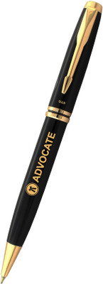 UJJi Advocate Logo Black Color Pen Brass Body Metal Ball Pen(Ink Color - Blue )