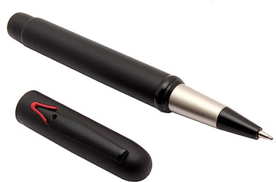 Ledos Unique Magnetic Cap Matte Black Metal Body Ball Pen(Ink Color - Blue Refill)