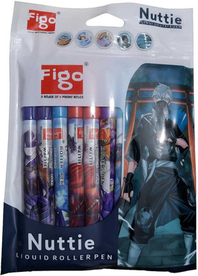 FIGO nuttie Gel Pen(Pack of 10, Ink Color - Blue)